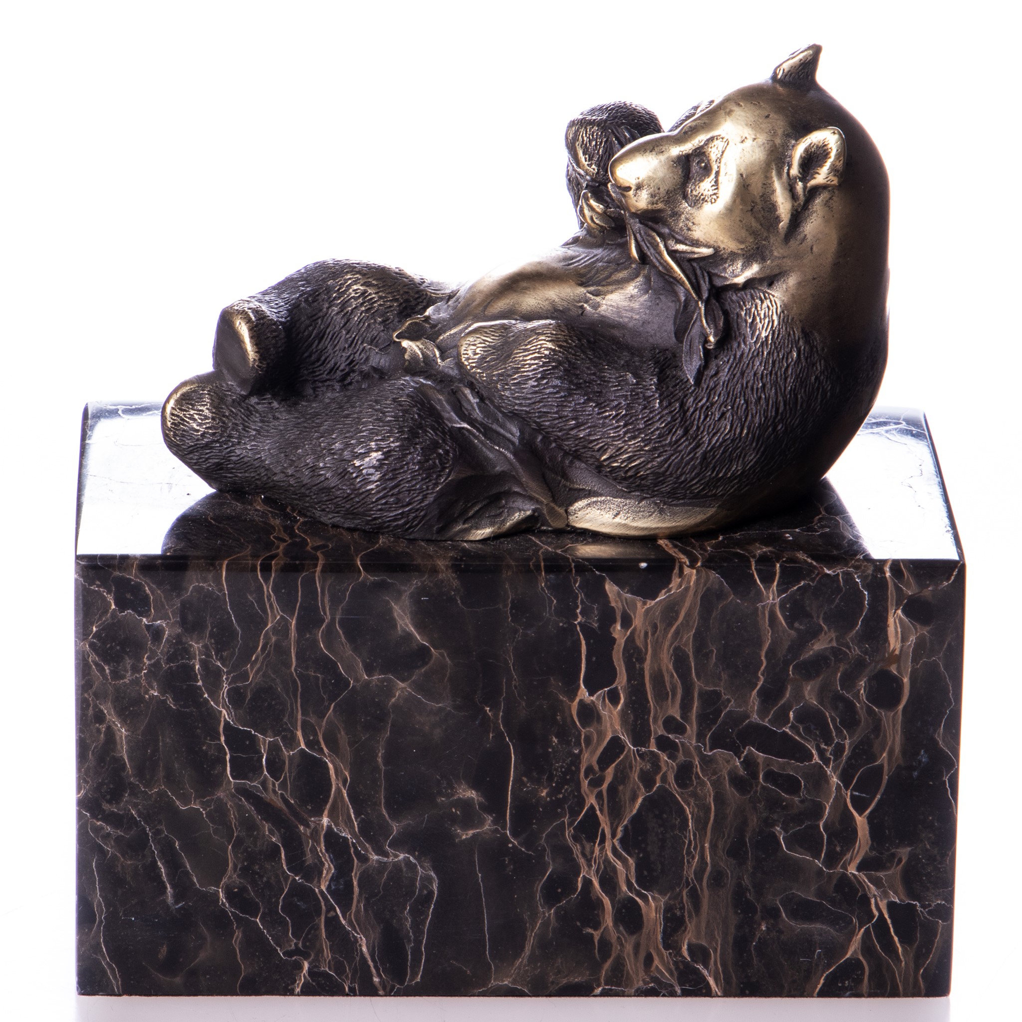 Panda - bronz szobor  képe